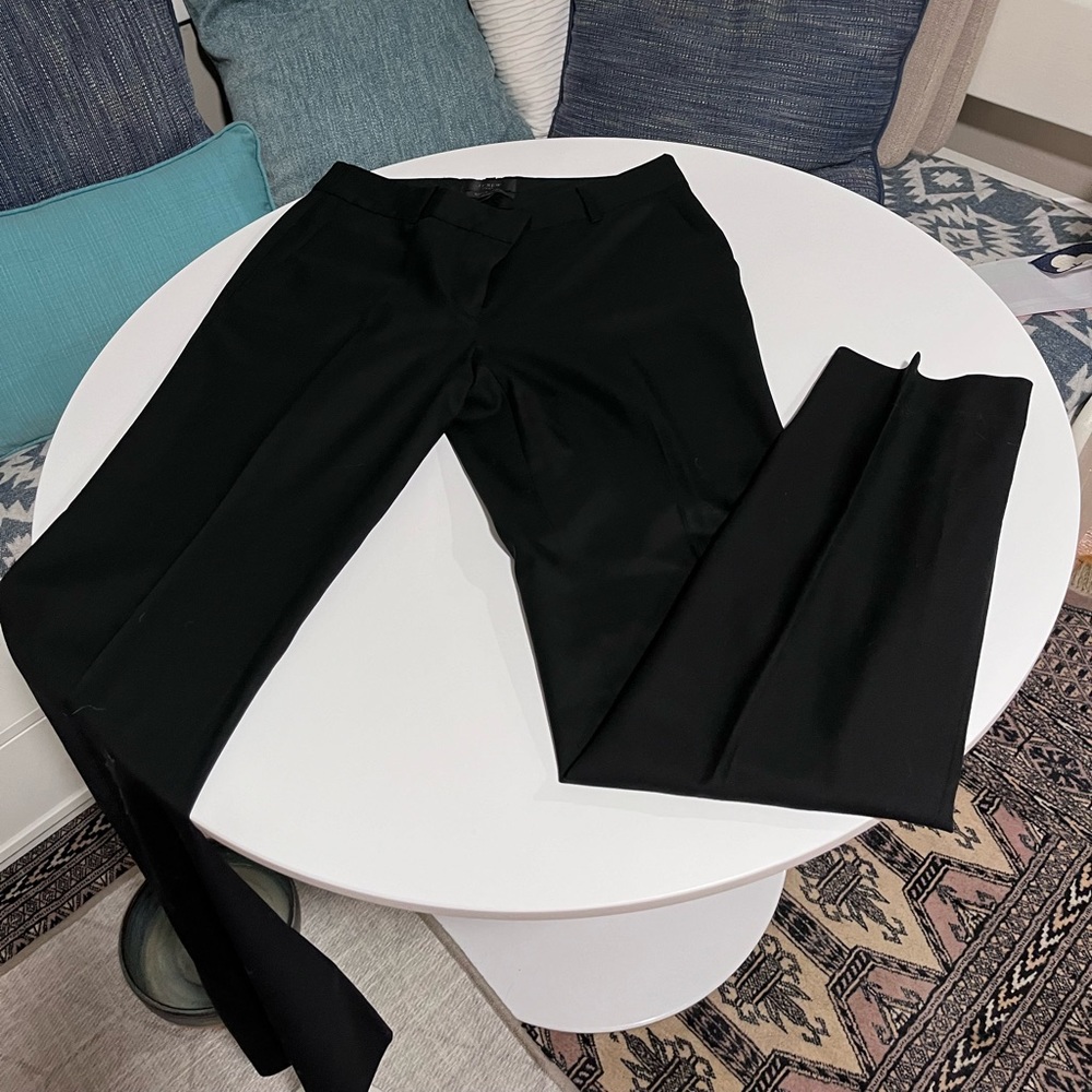 J. Crew Super 120’s black pants, size 4